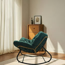 Cadeira de Balanço para Exterior, Cadeira Ovo com Base Redonda Para Pátio, Moderna e Elegante Sala Real Idealpara Quarto, Salão, Varanda ou Jardim