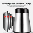 2 Litro Triturador De Alimentos Carne e Legumes Elétrico Multiprocessador 2 Modos Bivolt Inox Fácil De Limpar