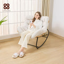 Cadeira de Balanço para Exterior, Cadeira Ovo com Base Redonda Para Pátio, Moderna e Elegante Sala Real Idealpara Quarto, Salão, Varanda ou Jardim