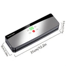 Seladora de Alimentos Automática, Máquina de Embalagem a Vácuo Portátil Multifuncional, Recarregável via USB, Inclui 10 Sacos, Selagem Duradoura para Manter a Frescura, Ideal para Cozinha e Piqueniques ao Ar Livre, Bateria de 2000mAh para Maior Autonomia,