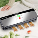 Seladora de Alimentos Automática, Máquina de Embalagem a Vácuo Portátil Multifuncional, Recarregável via USB, Inclui 10 Sacos, Selagem Duradoura para Manter a Frescura, Ideal para Cozinha e Piqueniques ao Ar Livre, Bateria de 2000mAh para Maior Autonomia,