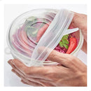 Kit 6 Tampas Silicone Universal Flexível