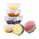 Kit 6 Tampas Silicone Universal Flexível