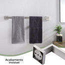 Kit Acessórios Para Banheiro Aço Inox 5 Peças