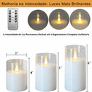 Kit 3 Velas LED com Sensor Automático