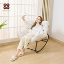 Cadeira de Balanço para Exterior, Cadeira Ovo com Base Redonda Para Pátio, Moderna e Elegante Sala Real Idealpara Quarto, Salão, Varanda ou Jardim