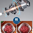 2 Litro Triturador De Alimentos Carne e Legumes Elétrico Multiprocessador 2 Modos Bivolt Inox Fácil De Limpar