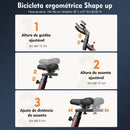 Bicicleta Spinning Ergométrica Para Exercícios Com Monitor Profissional Sport Suporta até 120kg