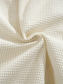 Calções Casuais Masculinos com Textura, Cintura com Cordão, Tecido Leve de Poliéster, Bolsos para Uso Diário, Praia ou Atividades ao Ar Livre | Calções com Cordão | Calções Leves