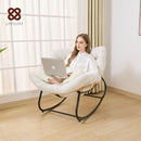 Cadeira de Balanço para Exterior, Cadeira Ovo com Base Redonda Para Pátio, Moderna e Elegante Sala Real Idealpara Quarto, Salão, Varanda ou Jardim