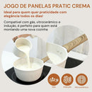 NOVEVE Jogo da Panelas Antiaderente 14 peças de Luxuosa Com Acessórios